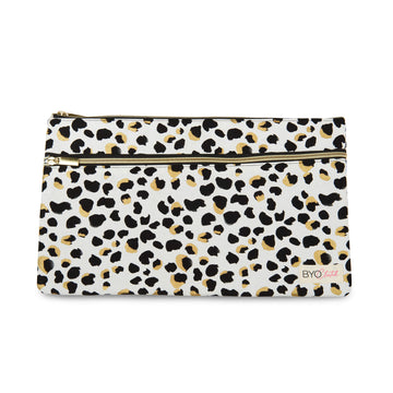 BYO Clutch Party Pouch insulated clutch and wine cooler animal print black gold and white